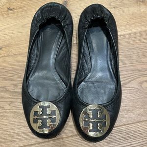 Tory Burch Reva Minnie ballet Flats black Size 10